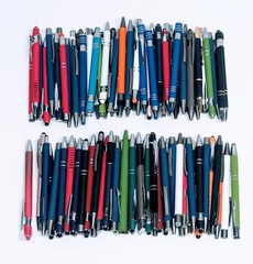 100ct Bulk Wholesale Mixed Lot Misprint Ball Point Retractable METAL Click Pens