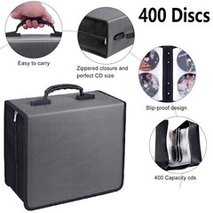 128/240/400/520 Disc CD/DVD Wallet Binder Book Sleeves Storage Bag Carrying Case