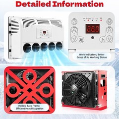 12V 11000 BTU Truck Air Conditioner Split AC For Semi Trucks Bus RV Caravan US