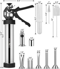 Meatball Maker Jerky Gun Kits 2.5 LB Stainless Steel Sausage Stuffer Waterproof
