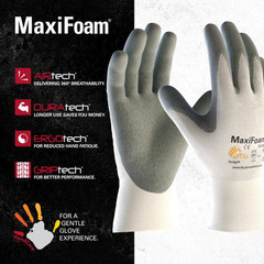 Maxi Foam Premium Unisex X-Large White Nitrile-Coated Grip Abrasion Resistant Ou