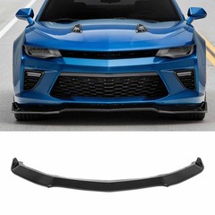 MP Style Front Lip Splitter for Camaro 2017-2024 3PC ABS Plastic Glossy Black