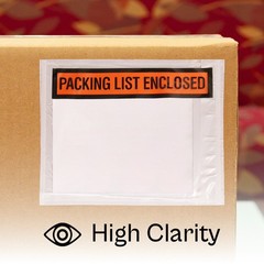 4.5″ x 5.5″ Self Adhesive Panel Face Packing List Enclosed Envelopes, 1000 Pcs