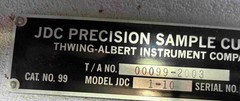 JDC Precision Sample Cutter – Model 1-10 – Excellent Condition