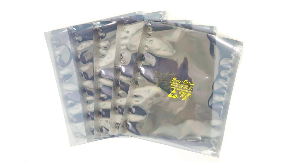 100 ESD Anti-Static Shielding Bags, 8″x12″ in (Inner Diameter) Open-Top,3.1 mils