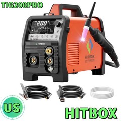 6 in 1 Cold TIG Welding Machine 200A HF/SPOT/PULSE TIG, Stick, Clean 110V&220V