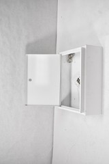 DaVinci Lock Metal Wall Mount Drop Box White 14x12x4 Cam Latch Hardware Secure