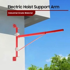 Wall Mount Jib Crane 1320 Lbs Load Electric Hoist Swing Arm with 180° Swivel