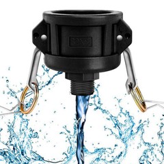 330 Gallon IBC Tote Water Tank Coupling Adapter 2″ to 3/4″ Cam Lock Garden Hose
