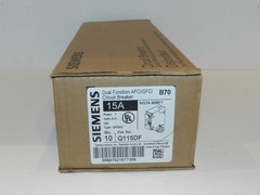 10 PCS SIEMENS Q115DF 15A DUAL FUNCTION AFCI/GFCI NEW IN BOX NIB USA OEM