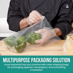 HEAVY DUTY Clear Poly Bags 4-Mil Flat Open Top Plastic Packaging Packing