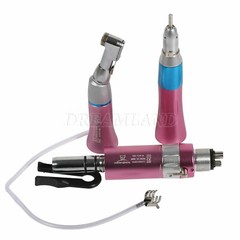 Dental High Low Speed Handpieces 4 Hole Air Turbine Kit NSK Pana Max Style Pink