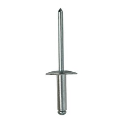 Large Flange Pop Rivets 3/16″ x 1/2″ Aluminum Body Steel Mandrel (6-8) Qty 10