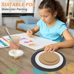 24 Pcs Circle Card Stock, 7.5 Inch Cardstock Paper Circles for DIY, Kraft Color
