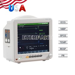 8″/12″ Patient Vital Signs Monitor Multi-Parameter ECG/NIBP/TEMP/RESP/SPO2/PR