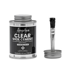 Shoe Cement Clear 4 oz Quick Drying Waterproof Glue for Leather Vinyl Fabric