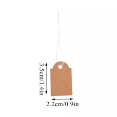 500/1000PCS Garage Sale Price Tags Size #5 Blank Merchandise Hang String Strung