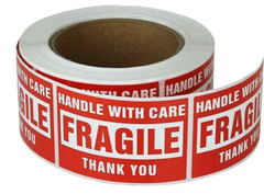 10 FRAGILE Handle with Care stickers DOT 2×3 inch Shipping Label UPS Fedex USPS