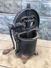 Enterprise 4 Qt Lard Press Cast Iron Sausage Stuffer Fruit Apple Cider Farm Y