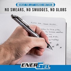 Pentel EnerGel RTX Retractable Liquid Gel Pen, Scholar Expressions Pack, 0.7mm