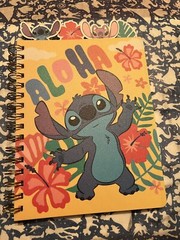 Stitch Journal Soft Plastic Cover with Tabs Aloha 96 Ruled Page