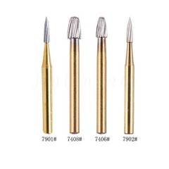 10x Dental Trimming Finishing Polishing Gold Carbide Bur High Speed FG 1.6mm