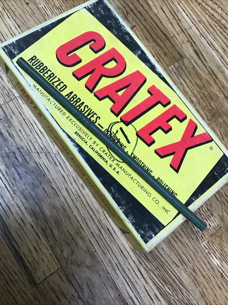 Cratex 3/16” Round Abrasive Stick Silicon Carbide Rubberized Coarse Grit 036-C