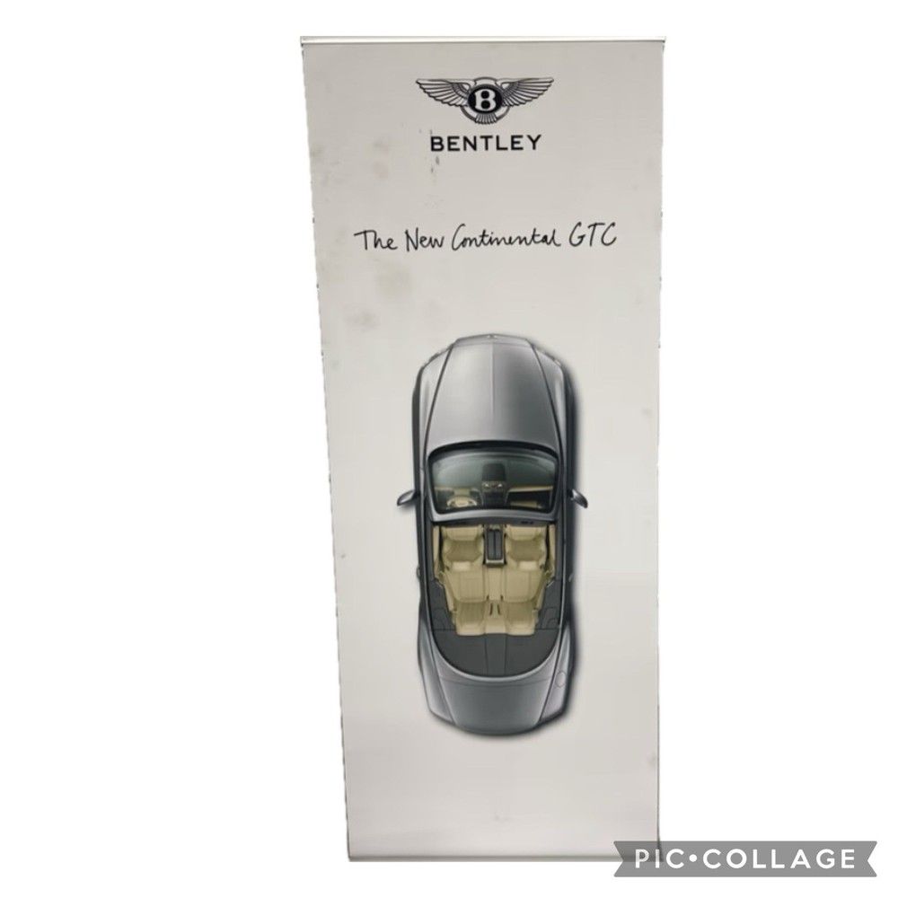 Bentley Continental GTC Dealer Promotional Sign Retractable 7 Foot Vinyl Banner