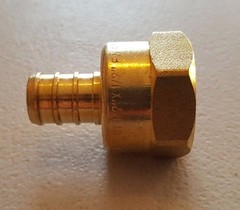 (100) 1/2″ PEX X 1/2″ FEMALE NPT THREADED ADAPTER BRASS CRIMP FITTING LEAD FREE