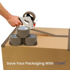 3″x 330’/110YDS PACKING TAPE SHIPPING ADHESIVE TAPE CARTON SEALING TAPE TAN 6 Pk