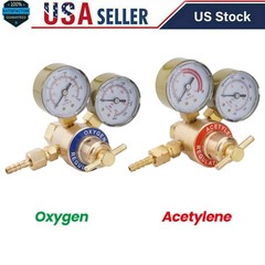 Brass Oxygen & Acetylene Regulators Set for Welding Fit Victor Gas Torch Cutting