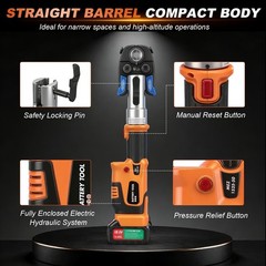 Compact Propress Tool Universal Jaws 2 * 18V 5.0AH Battery for Copper Pipe