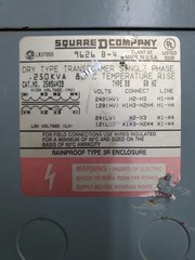 Square D 250SV43B Control Transformer 0.25kVA 1PH 120/240V to 12/24V Type 3R