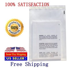 300 6×9 1.5 Mil Bags Clear Suffocation Warning Poly Bag 6″x9″