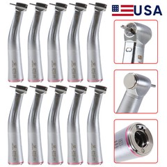 1-10 Dental 1:5 Increasing Contra Angle Fiber Optic Handpiece Mini Head for NSK