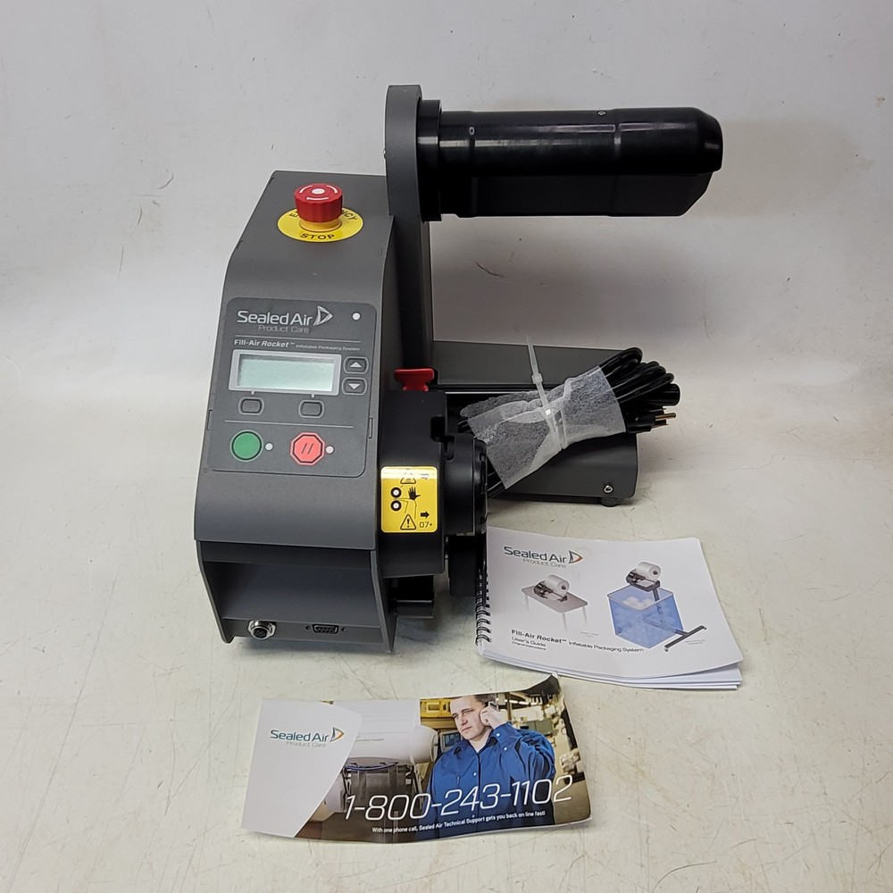 Sealed Air Fill-Air Rocket Inflatable Packaging System and 4200′ Roll of Bags