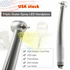 Dental LED E-generator Fiber Optic High Speed Handpiece 2Holes 4-Holes FDA