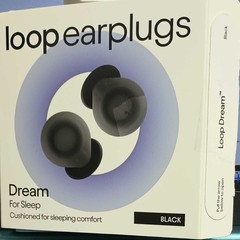 Loop Dream Earplugs for Deep Sleep, Napping and Snoring – Black