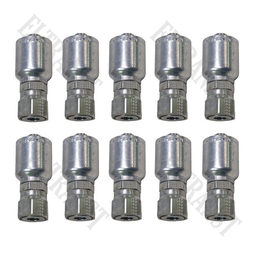 10Pcs Hydraulic Hose Fitting w/1/2” Female Seal 1JS43-8-8 for Parker 1JS4388