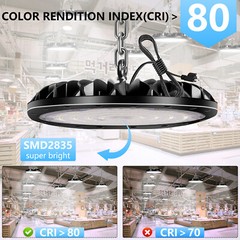 10Pack 200W Led UFO High Bay Light Industrial Commercial Factory Warehouse Light