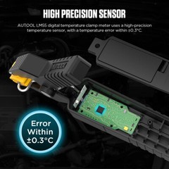 HVAC Thermometer Pipe Clamp Temperature Digital Temperature Probe -58℉ to +500℉