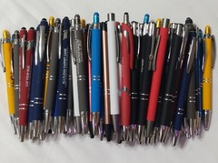 100ct Bulk Wholesale Mixed Lot Misprint Ball Point Retractable METAL Click Pens