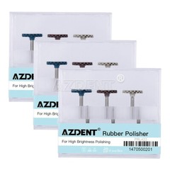 6Pcs Dental Composite Diamond System RA disc 14mm wheel polishing For Handpiece