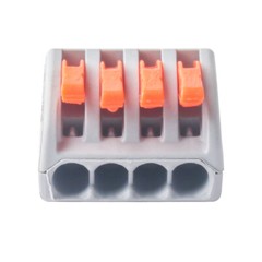 10PCS Lever-Nut 4 Conductor Compact Wire Connector PCT-214 Terminal Block
