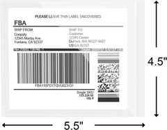 Dustproof Label Sleeves 4.5″ x 5.5″ 200 Pack