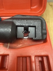 Muzata Hydraulic Hand Crimper Tool for Cable With Hard Side Carry Case 1/8”