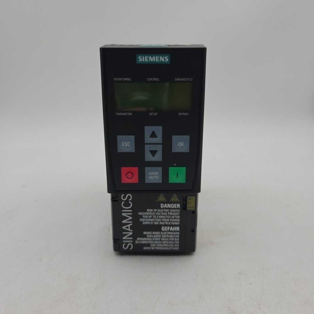 Siemens 6SL3210-1KE11-8UB2 | VFD 0.75HP | 480V | USS/MB / Used without box