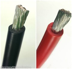 2 Gauge AWG Copper Battery Cable Marine Grade Tinned – Boat,Car,Truck,RV,Solar
