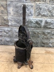 Enterprise 4 Qt Lard Press Cast Iron Sausage Stuffer Fruit Apple Cider Farm Y