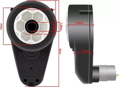 12V 550 40000RPM High Speed Steel Gears Motor Gearbox for Power Wheels Motor